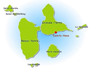 Carte Guadeloupe